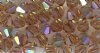 25 Light Smoke Topaz AB 4mm Bicone Swarovski
